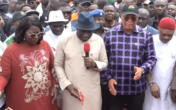 Fmr President Jonathan inaugurates key projects in Akwa Ibom state