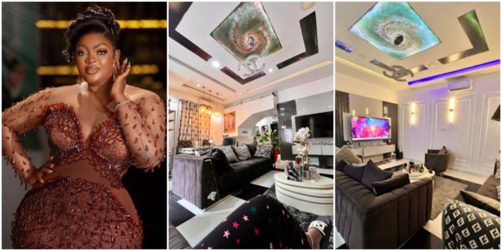 Eniola Badmus sets tongues wagging as she shows off the interior of her house