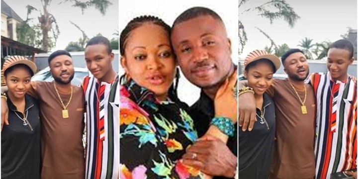 “Where is your wife?” – Reactions as gospel singer and ‘Akanchawa’ star, Gozie Okeke proudly flaunts children