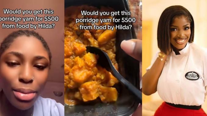 Lady disappointed by small, ₦5,500 porridge from Chef Hilda Baci