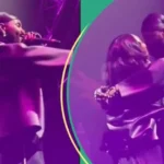 Kizz Daniel’s Wife Surprises Him on Stage at UK Concert, Fans Go Gaga As He Reveals Her Name: “Aww”