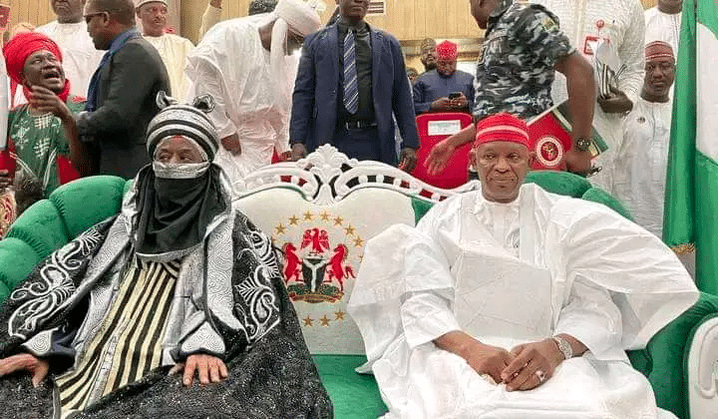 JUST IN: Security Chiefs, Emir Sanusi, Gov Yusuf In Closed-door Meeting At Palace