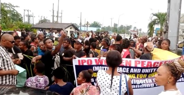 Passengers Stranded As Rivers Community Women Block Airport Gate, Start Cooking