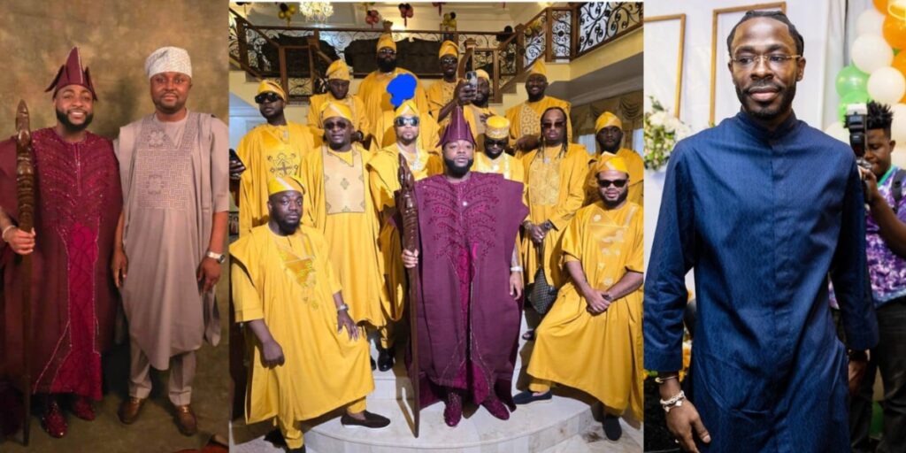 Israel DMW Covers Face of Davido’s Former Lawyer in Groomsmen Photo