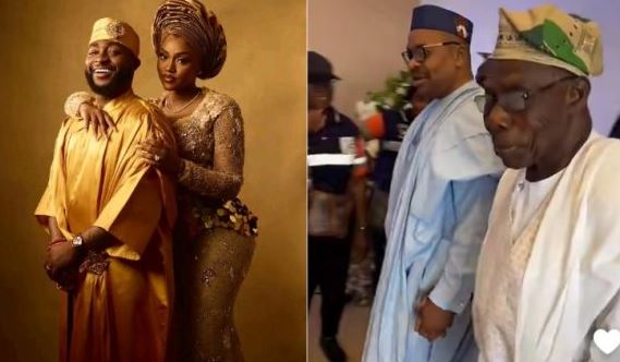 Obasanjo, Emmanuel Udom Arrive Davido’s Wedding Venue (Video)