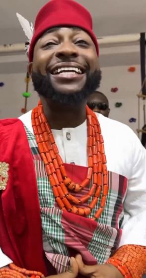 Davido Adorns Igbo Attire As He Heads To Venue Of His Wedding (Videos)