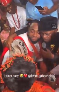 Davido In Tears As Chioma’s Father Blesses Their Union (Video)