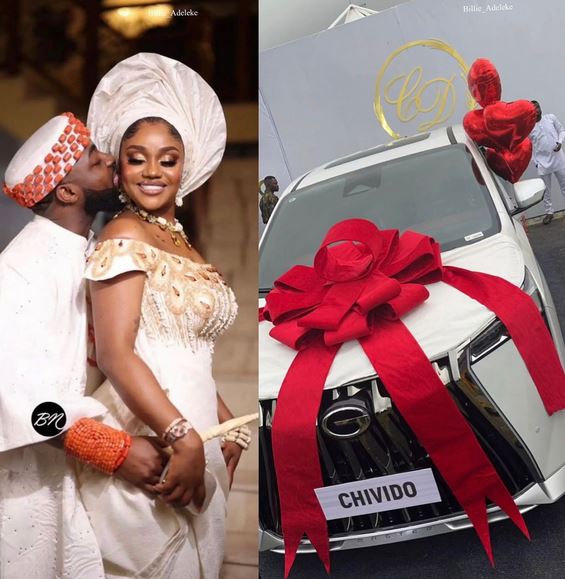 GAC Motors Gift Davido And Chioma Adeleke Brand New SUV On Wedding Day (Video)