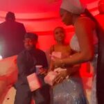 Mixed Reactions As Papaya Ex Gifts Bundles Of Money To Davido And Chioma On Wedding Day (Video)