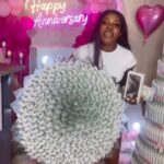 Nigerian Lady Receives Celebrates Brand New iPhone 15 Pro Max, ₦3 million Cheque From Boyfriend On Their First Anniversary (Video)