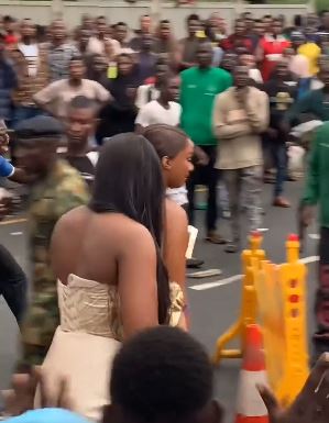 The Moment Two Ladies Got Bounced From Davido And Chioma’s Wedding (Video)