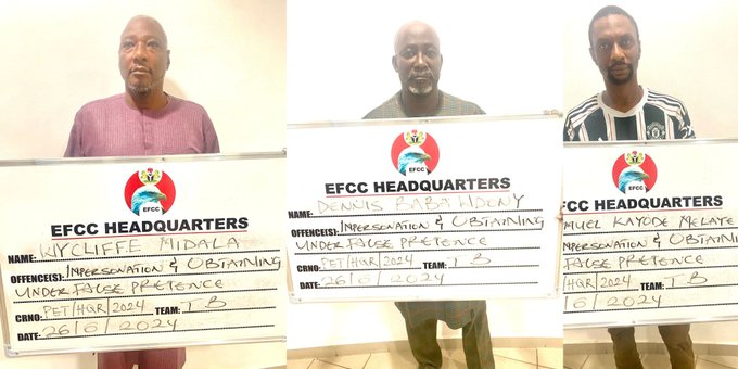 Three-Man Syndicate Poses As Nigerian Chief Of Defence Staff, Defrauds Victims Of Millions Of Naira In Fake Contracts