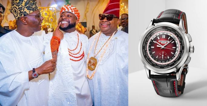 Lagos Governor Sanwo-Olu Spotted Wearing N195Million Wristwatch At Davido’s Wedding