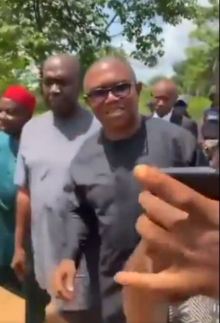 Peter Obi Arrives Mr Ibu’s Funeral (Video)