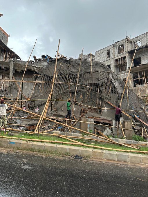 Workers Feared Dead As Building Collapses In Abuja Estate During Downpour