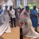 Video Of Actress, Sharon Ooja Walking Down The Aisle With Her Father