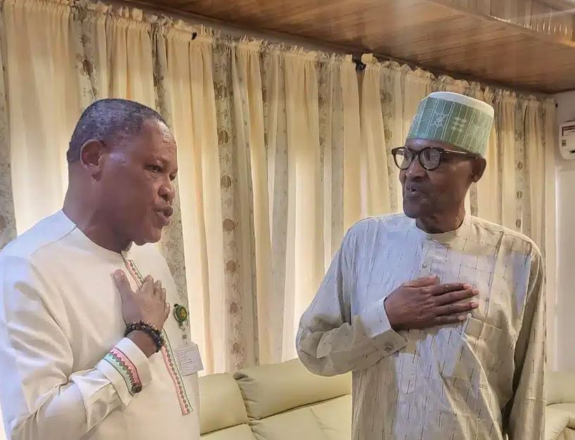 Abia Lawmaker Visits Buhari, Asks Him To Forgive Nnamdi Kanu’s ‘Utterances And Missteps’