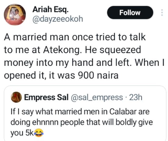 Nigerian Lawyer Reveals Amount Of Money A Married Man Gave To Her