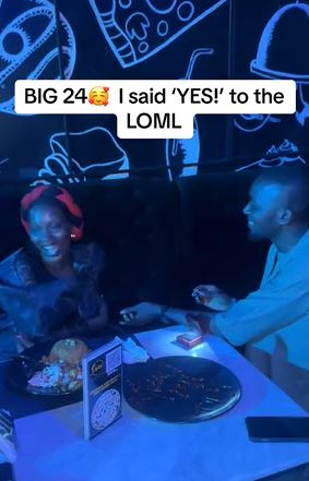 Nigerian Lady Receives Jewelry, Bags, Shoes, As Boyfriend Proposes On Her 24th Birthday (Video)