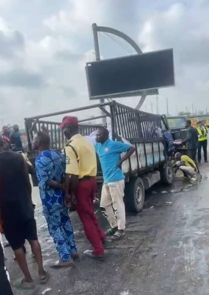 LASTMA Rescue Two Accident Victims Trapped Under Mini Truck