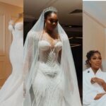 You’re Every Bride’s Dream – Sharon Ooja Appreciates Veekee James For Bridal Dress