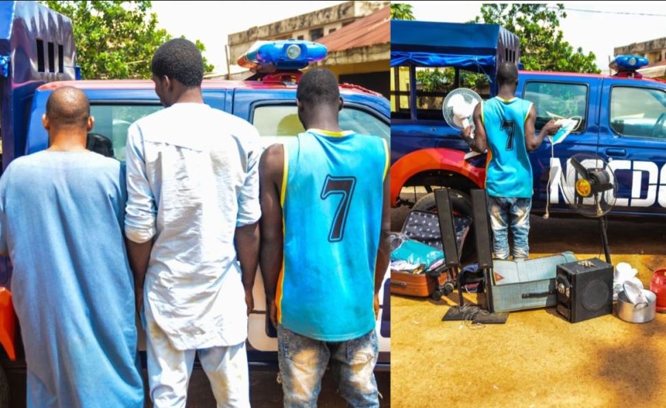 NSCDC Arrests Three Suspects For Alleged Theft, Fraud