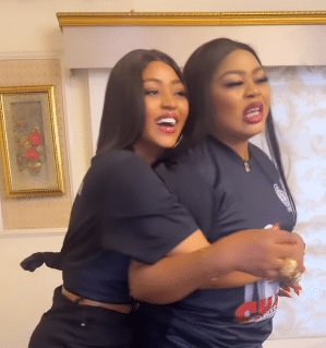 Adorable Video of Regina Daniels And Mother Bonding (Video)