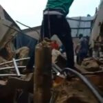 Child Feared Dead, Seven Rescued In Lagos Building Collapse (Video)