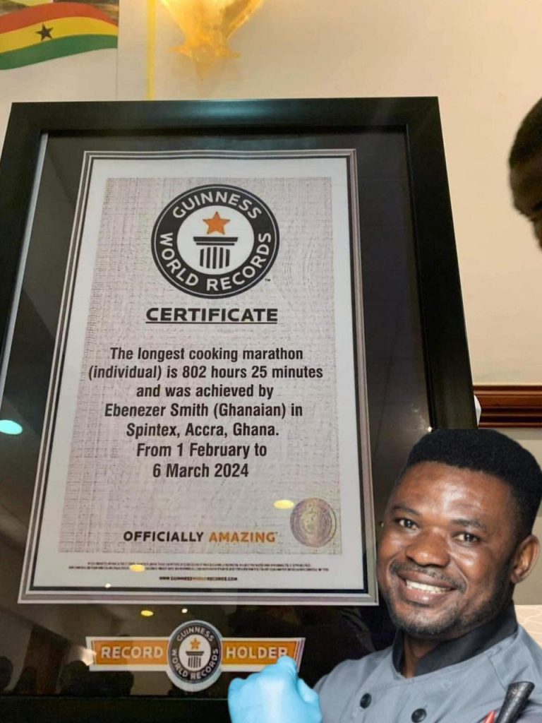 Ghanaian Chef Smith Arrested for Forging Guinness World Record Cook-A-Thon (Photo)