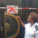 Lagos Identifies Residents Disposing Trash In Flood Water, Locks Building