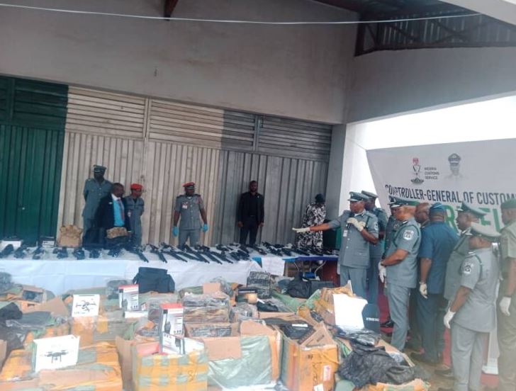 Customs Intercepts ₦270 Million Worth Of Weapons At Lagos Airport