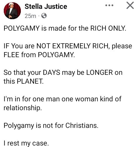 If You’re Not Extremely Rich, Flee From Polygamy So Your Days Can Be Long