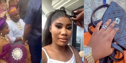 Nigerian Lady Flaunts Wedding Ring, Marries Boss After Applying As Sales Girl (Video)