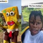 Nigerian Lady Melts Hearts As She Dresses As SpongeBob For School Costume Day