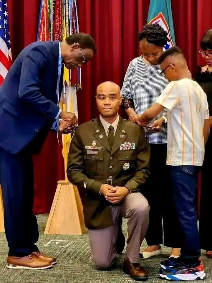 Nigerian Man, Kingsley Ogbuji, Promoted To Major In US Army (Photos)