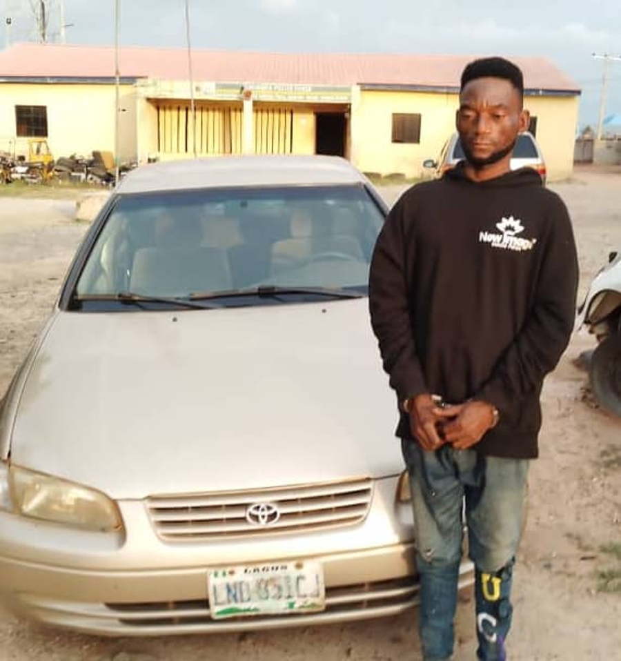 Photo Of Security Guard Who Was Nabbed While About To Sell The Car Left In His Custody In Niger