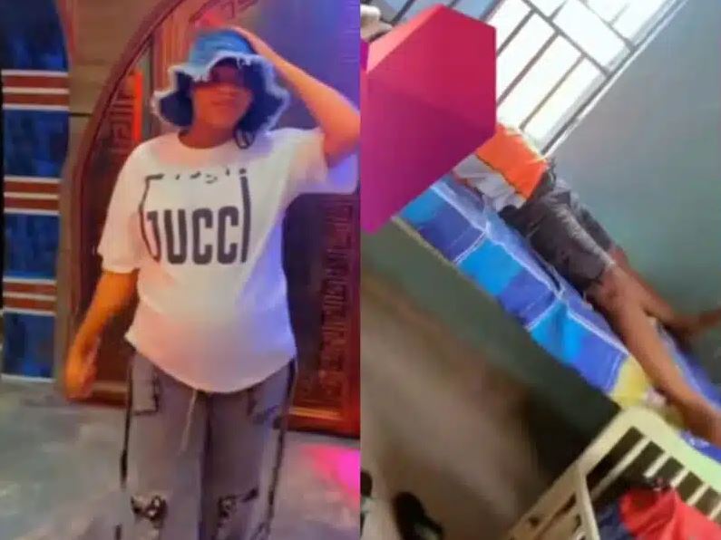 Pregnant Lady Drags Husband For Dozing Off While She Struggled With Labour (Video)