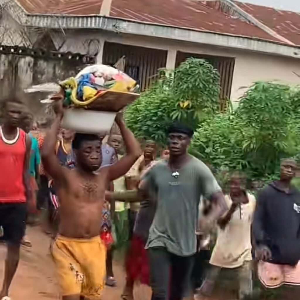 Nigerian Pastor Disgraced After Shrine Was Found In His Home (Video)