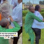 Nigerian Man Proposes To Girlfriend On Her Sign-out Day (Video)