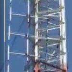 Man Climbs Radio Mast to Commit Suicide in Abuja (Video)