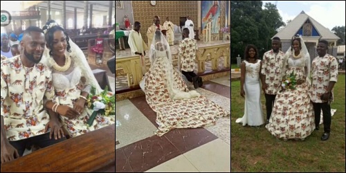 Nigerian Couple Ties The Knot in Stunning Isi Agu Attire (Video)