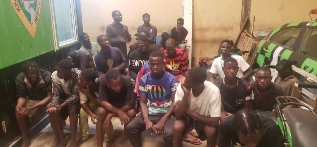 24 Suspects Arrested At Oshodi For Robbing Passersby And Other Illegal Activities