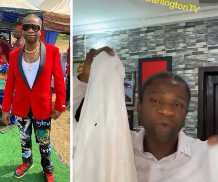 Speed Darlington Laments After Bleach Damaged White Shirt He Uses To Search For Wife (Video)