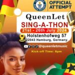 Ghanaian Singer Embarks On A Singathon To Break World Record