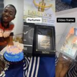 Nigerian Lady Gifts Fiancé PS4, iPad, Cake, Perfume, Wristwatch, On Birthday (Video)