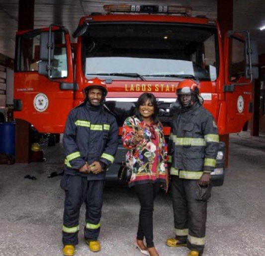 Funke Akindele To Collaborate With Lagos Fire Service (Photos)