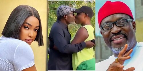 Reactions as Lizzy Gold Locks Lips With Kanayo on Movie Set (Video)