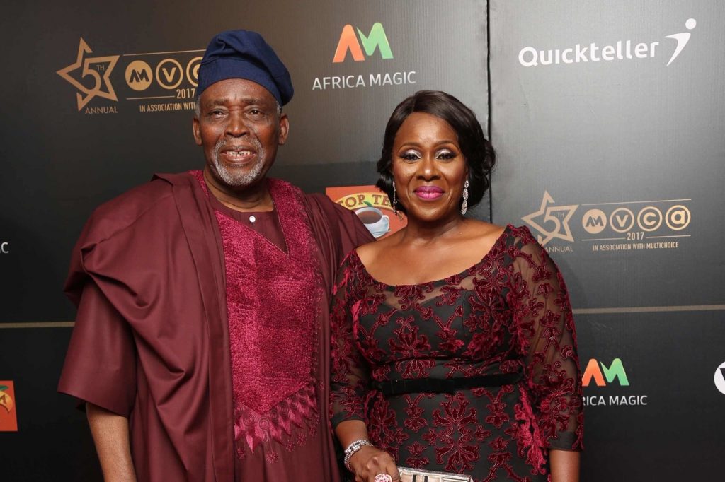 Joke Silva Celebrates Husband, Olu Jacobs On His 82nd Birthday (Video)