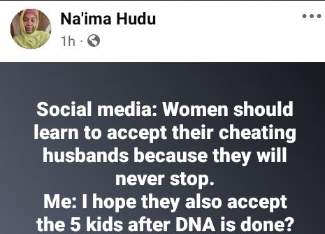 If Women Should Accept Their Cheating Husbands, Men Should Also Accept The Kids If DNA Proves They Are Not Theirs