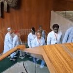 Video of Labour Leaders Arriving Aso Rock For Meeting With President Tinubu Over Minimum Wage